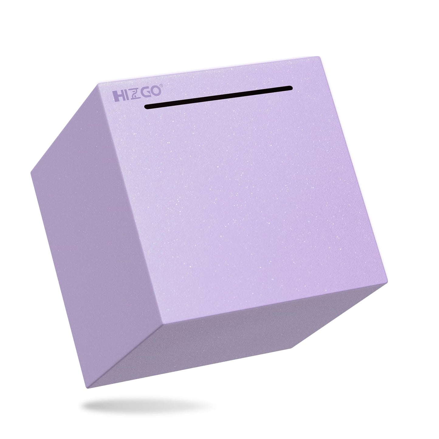 Hizgo Adults Purple Piggy Bank, Stainless Steel Piggy Bank For Adults/Kids Must Break To Open, Unopenable Money Saving Box(4.72-Inch, Purple)