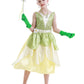 Wonderbabe Princess Tiana Dress Little Girls Birthday Party Fancy Dresses Halloween Role Play Green Fairy Frog Costume Outfits Clothes With Accessories Size 5T 6T