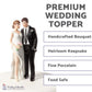Wedding Collectibles Cake Topper - Funny Sexy Tender Touch Figurine, 5.25" Porcelain, Humorous Bride & Groom Decor