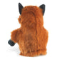 Folkmanis Little Fox Hand Puppet, Red/Dark Brown/White, 8''