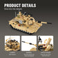 dOvOb Army Tank Building Block(1080 PCS) WW2 Military M1A2 Abrams Tank Model with Soldier Figures Toys Gifts for Kid and mature-themed