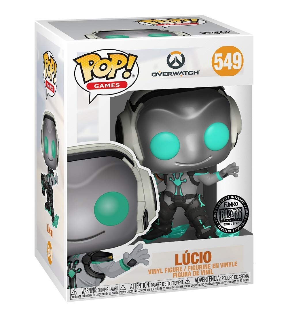 Funko Pop! Overwatch Ribbit Lucio Vinyl Figure - 2019 Blizzcon Exclusive, Multicolor, Model 889698413121
