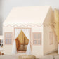 Wilwolfer Play Tent For Kids Indoor - Kids Play Tent Indoor Toddlers Play Tent Large Toddler Tent For Kids Toy House Birthday Gift For Boys & Girls Playroom Decor (Beige Playhouse With Mat)