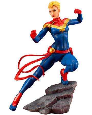 Kotobukiya Marvel Comics Avengers Series Captain Marvel Artfx+ Statue, Multicolor, Standard