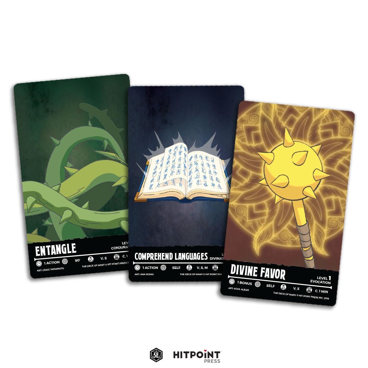 Hit Point Press Animated Spells Level 1 (A-F) - Paper Game Supplement - Model HPP04533