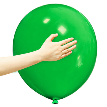 Green Balloons 18 Inch 12 Pack Large Latex Party Balloons Round Helium Balloon For Jungle Safari Birthday Party Christmas Festiv