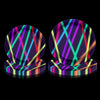APUXXJUPA Neon Paper Plates - Glow in the Dark Party Supplies Include 7 9 Printed with Light Beam Plates for Lets Glow Part