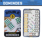 Front Porch Classics, Double 9 Colored Dot Dominoes Travel Tin Set, 2 To 8 Players Ages 8 To 99
