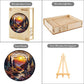 Wooden Puzzles for mature-themeds  3D Visual Effect Sunset Forest Wooden Jigsaw Puzzle Kids Unique Shape Wood Puzzle mature-themed Puzzle for mature-themeds Birthday Gifts Family Games (L-13.4 * 13.4in-300pcs)