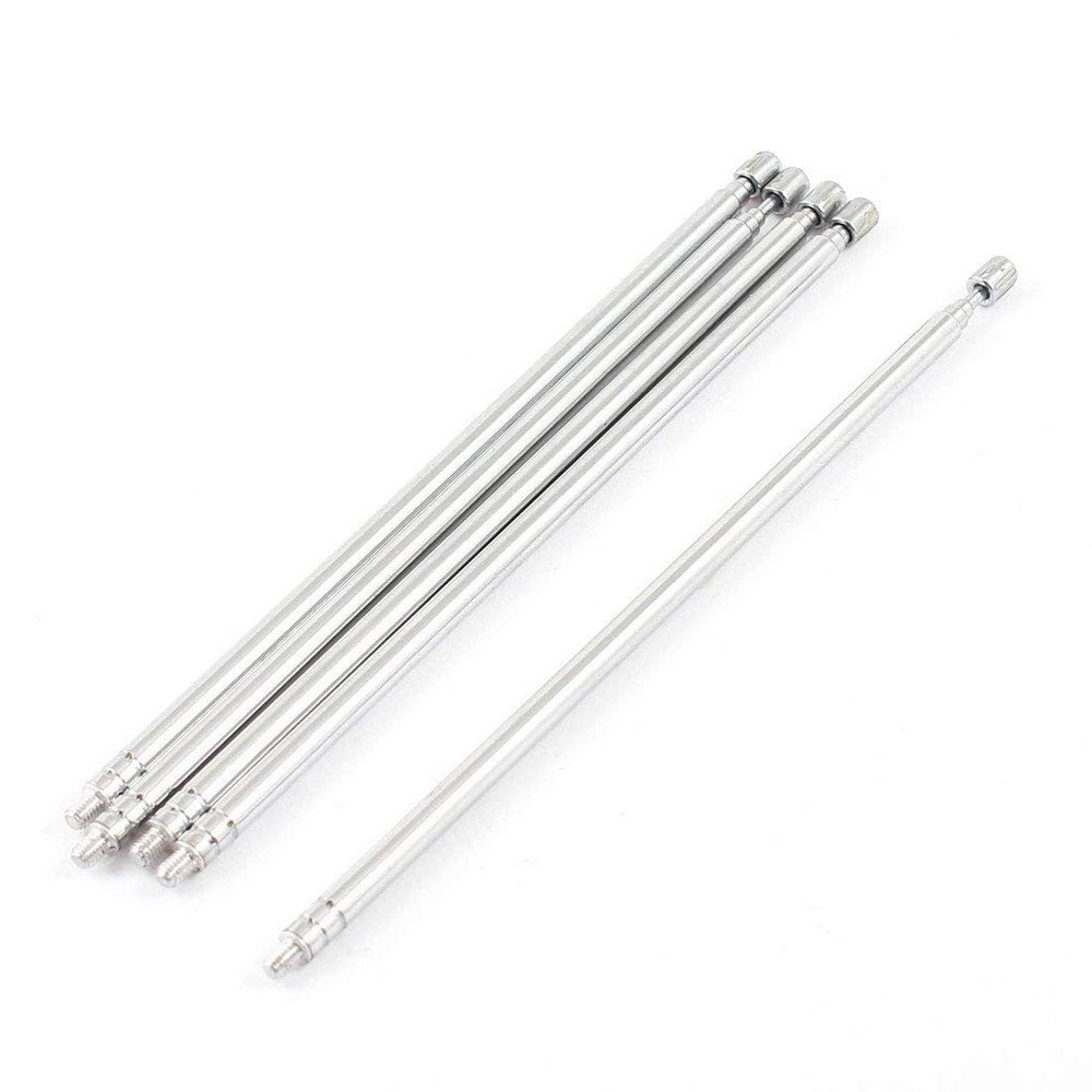 5 Pcs Universal Telescopic Metal Long Antenna
