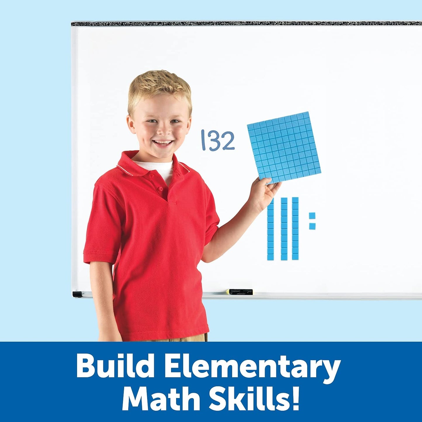 Learning Resources LER6366 Gigantic Magnetic Base Ten Set, Blue, 1/Each
