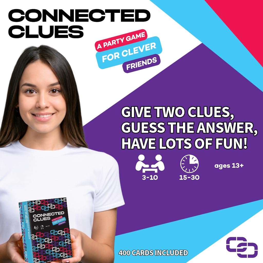 Connected Clues - A Party Game For Clever Friends | Phrase Guessing Fun Based On The Popular Before And After Game Show Category