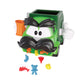 Goliath Trash Stash Game - Fun Dumping Action for Kids, Ages 4+, 2-4 Players, Green Trashcan & Truck Playset