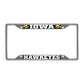 FANMATS 14904 Iowa Hawkeyes Chrome Metal License Plate Frame, Team Colors, 6.25in x 12.25in