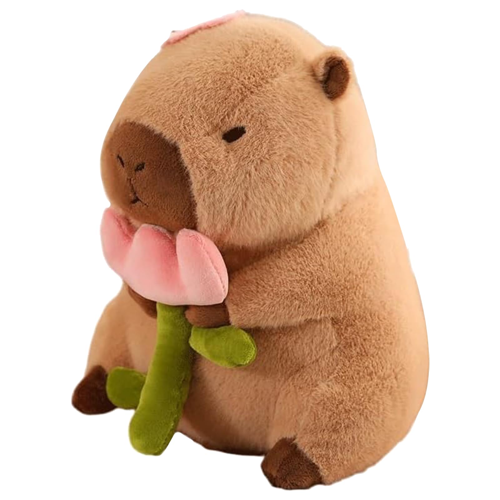 Lvqing Cute Capybar Stuffed Animal, Capybala With Wearable Turtle Backpack, Gift For Children (13-Inch Toritable Bag Capybar)