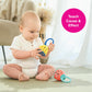 Edushape Maracas For Baby Set Of 2 - Boho Chic Colors - Toddler And Kids Maracas - Musical Instrument For Babies Baby Shaker Toy
