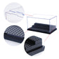 Wmm Minifigure Display Case For Action Figures Blocks, Dustproof Acrylic Display Box Storage With 3 Movable Steps For Collection