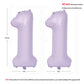 40 In Matte Purple Number Balloons Helium Foil Mylar Balloon Birthday Party Banquet Decoration Digital 11