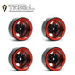 Treal 1.55'' Beadlock Wheels (4P) Aluminum CNC Machined 5-Star Wheels for 1/18 UTB18 and 1/10 RC Crawler Car Axial AX90069 D90 T