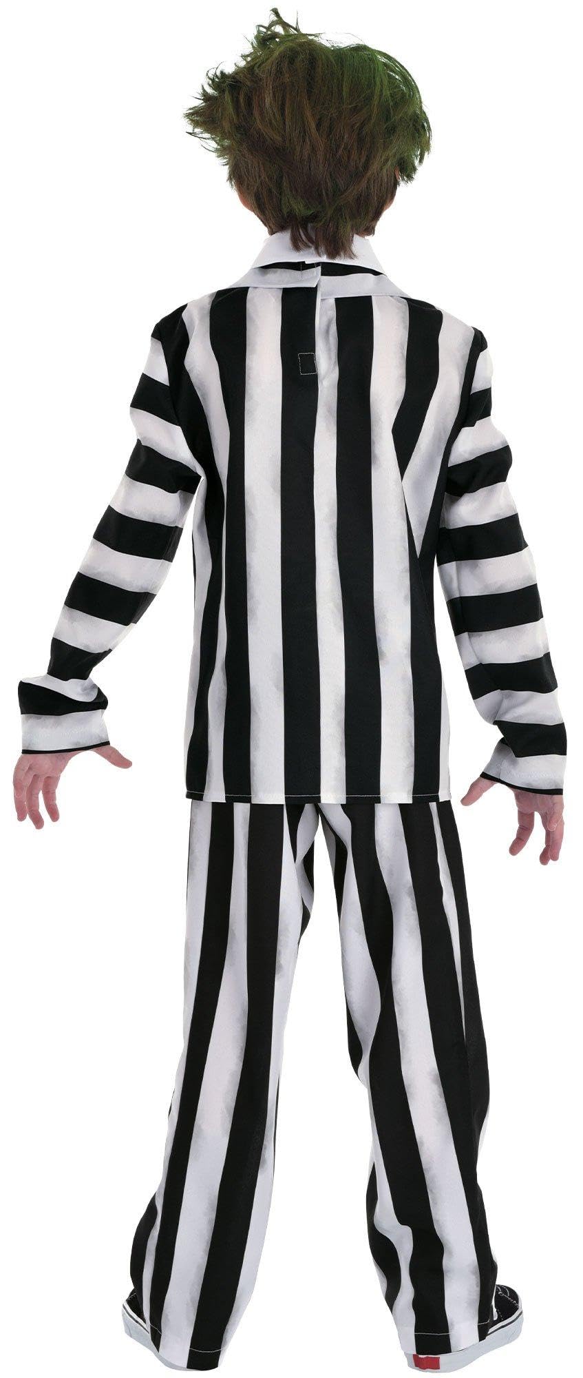Party City Beetlejuice Costume For Boys - Costume Includes Jacket With Attached Shirt & Tie And Pants - Costumes For Halloween, Birthday Parties, & Themed Events Multi