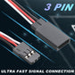 9 Pieces JST Y Connector 3 Pin JST Plug Splitters Servo Extension JST Male to Female RC Servo Extension Cord Wire Cable Compatib