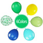 Paready Green And Blue Balloons, 60 Pcs 12 Inch Navy Teal Blue Dark Green Latex Balloons, Teal Yellow Light Green Confetti Ballo