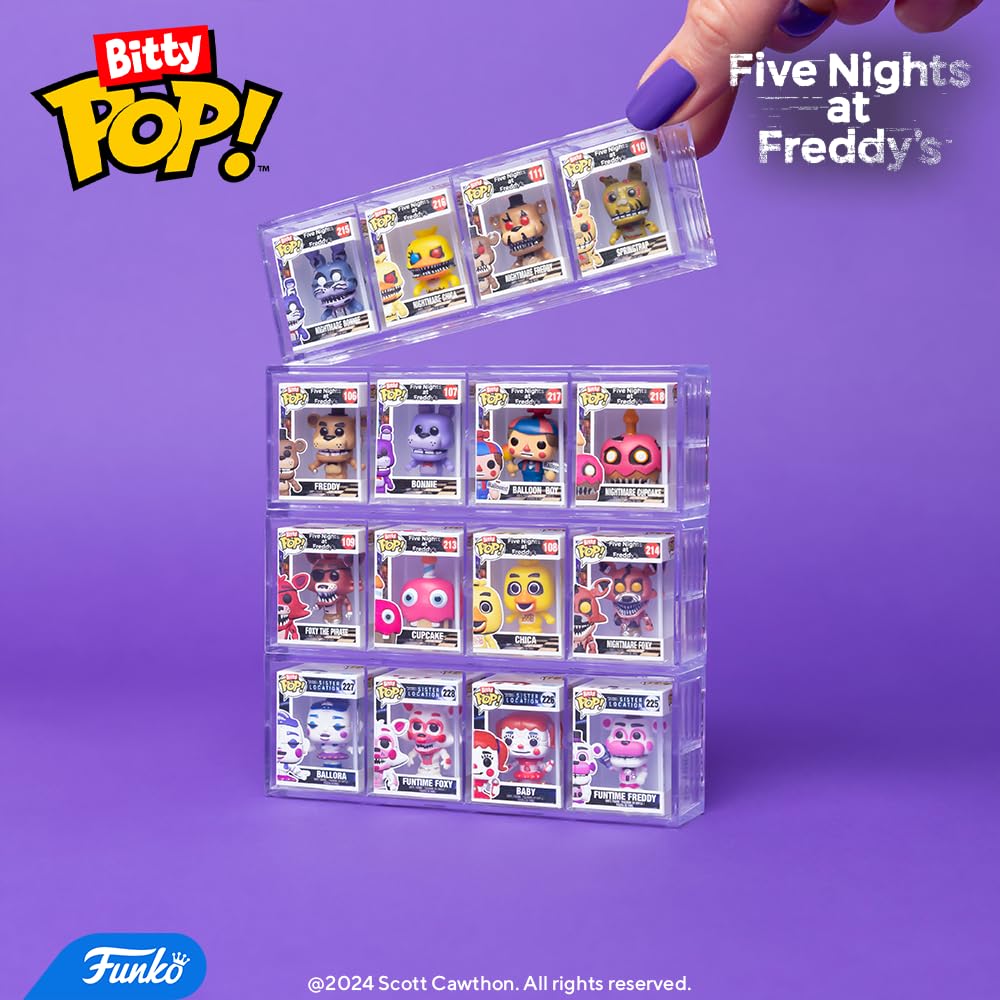 Funko Bitty Pop! Five Nights At Freddy'S (Fnaf)- Freddy And A Surprise Mystery Mini Figure - 0.9 Inch (2.2 Cm) Collectable - Gift Idea - Cake Topper