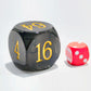 Big Translucent Backgammon Doubling Cube Dice 30Mm, Large Backgammon Doubling Number Dice 1 3/16'', Translucent Smoke