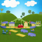 Peppa Pig All Around Peppa’S Town Set With Adjustable Track; Includes Vehicle And 1 Figure; Sounds; Ages 3 And Up