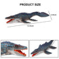 Sienon Jurassic Large Mosasaurus Dinosaur Toy 13.4’’, Realistic Dinosaur Toy Figures, Dinosaur Figurine, Deep Sea Monster Plastic Ocean Protector Dinosaur For Bath Pool Toy, Cake Topper Decoration