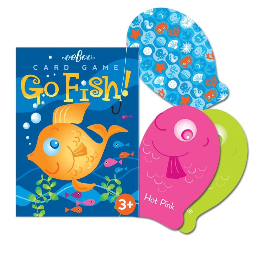 eeBoo: Color Go Fish Playing Card Game, Cards are Durable and Easy to Use, Instructions Included, Educational and Fun Learning,