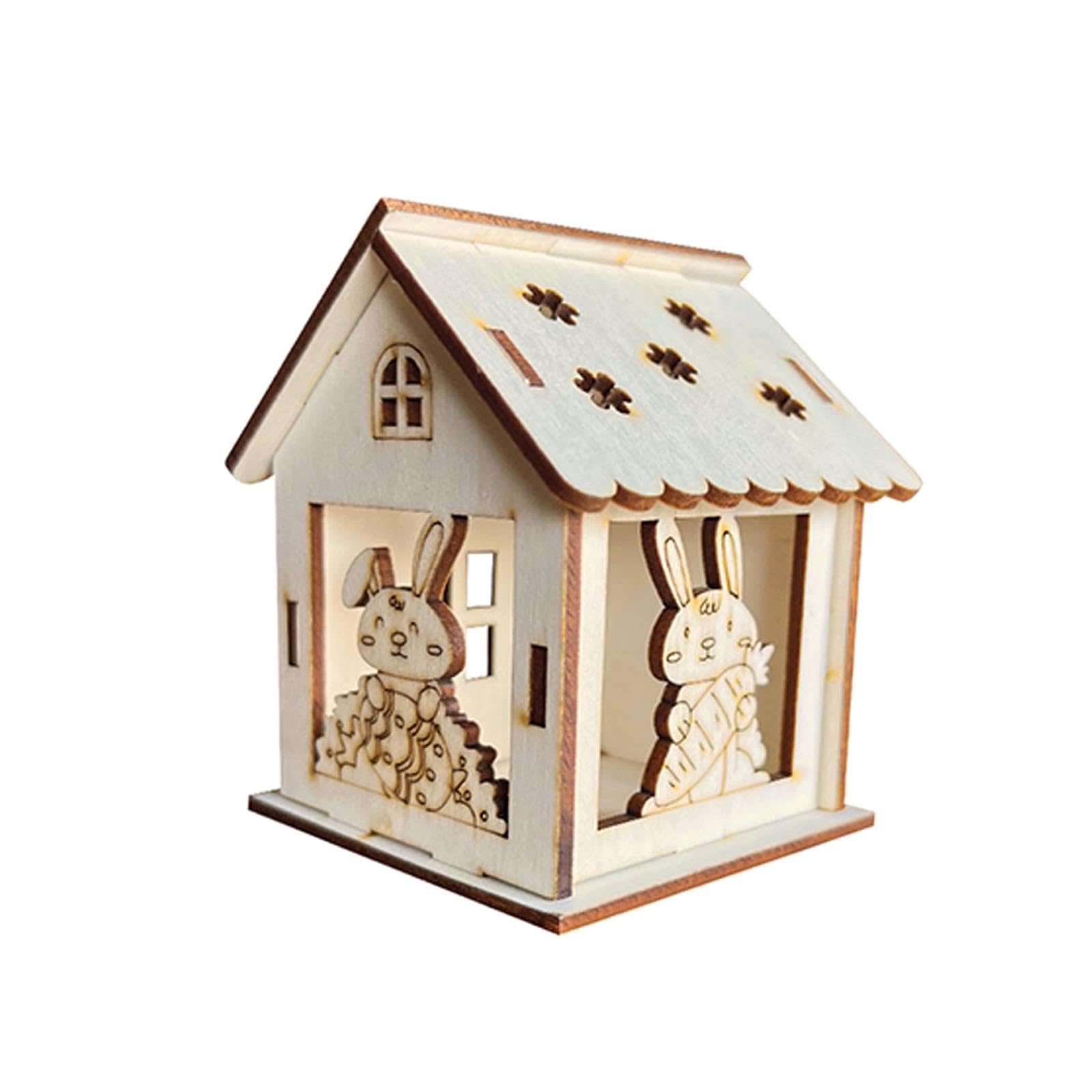 Enakshi Wooden Spring Houses Craft Kit Festival For Party Supplies Table Decorations D|Crafts | Kids Crafts | Craft Kits