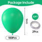 Kalor Green Balloons,100 Pcs 5 Inch Mini Matte Latex Balloons For Balloon Garland Arch, Birthday Decoration, Wedding Party, Baby Shower Decorations