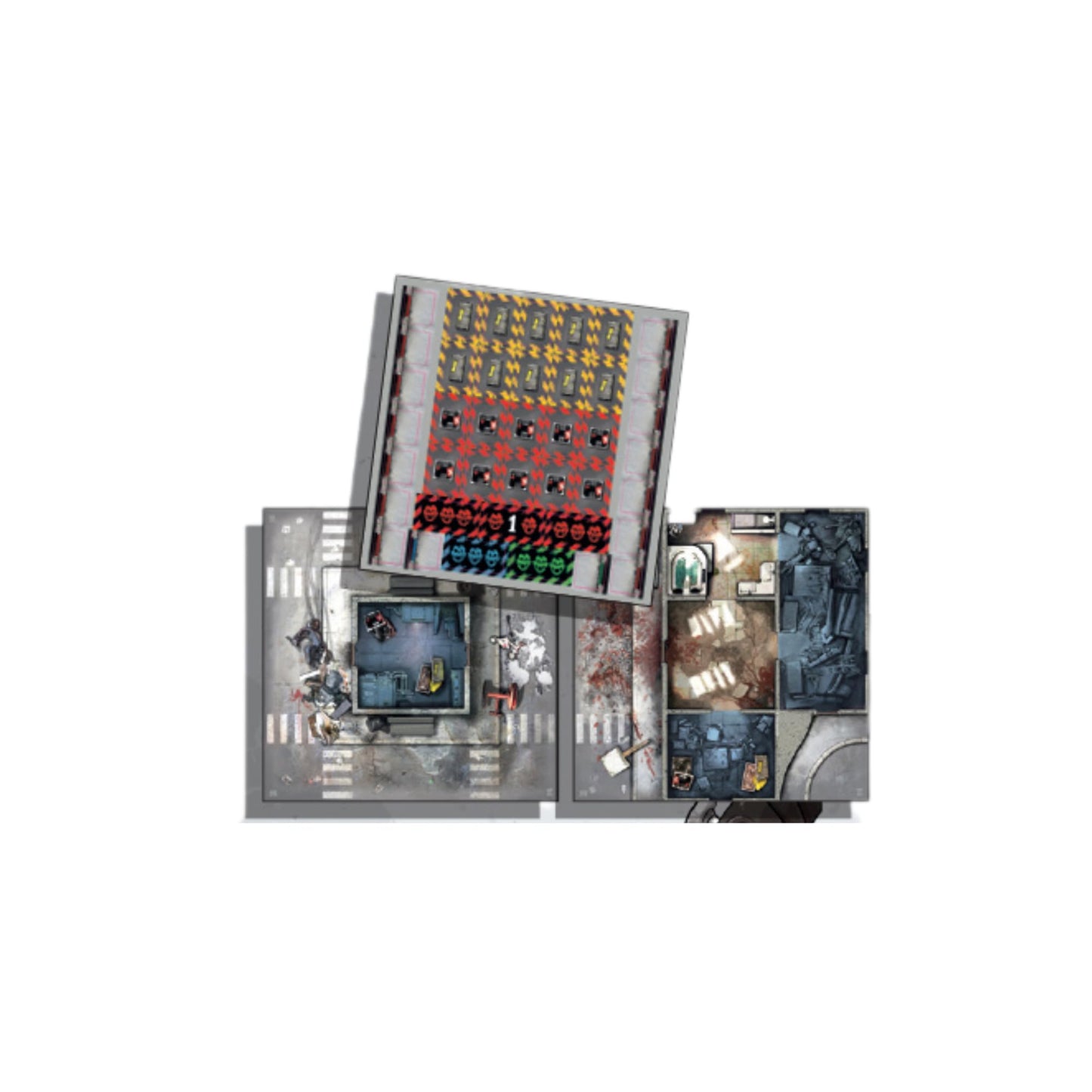 CMON Zombicide 2nd Edition Tiles Set - Enhance Your Board Game Experience! Cooperative Strategy Game with Tabletop Miniatures, A