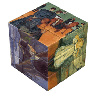 World Famous Paintings Magic Cube, Art Magic Square, Creative Puzzle Cube (Munch)