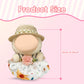 17cm Doll Clothes Labubu Clothes for 6.7inch(17cm) Dolls enhanced Doll Outfit with Hat and Accessories(Clothes Only) (White)