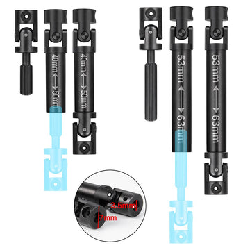 Rc Crawler Car Steel Drive Shaft Cvd Transmission Shaft 40+53Mm For 1:24Th Axial Scx24 Bronco C10 Jlu Crc Axi00001/Axi00002/Axi0