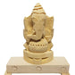 JDS Puja Articles - Vellerkku Root Vinayagar Original - Swetharka Ganesh - Thelle Gilledu Ganapathi - White Ganesha - with Stand