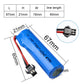 KBT RC Car Lithium Battery: 3.7V 800mAh Rechargeable Li-ion Battery with SM -2P Plug & Charging Cable for RC Cars -2 Pack