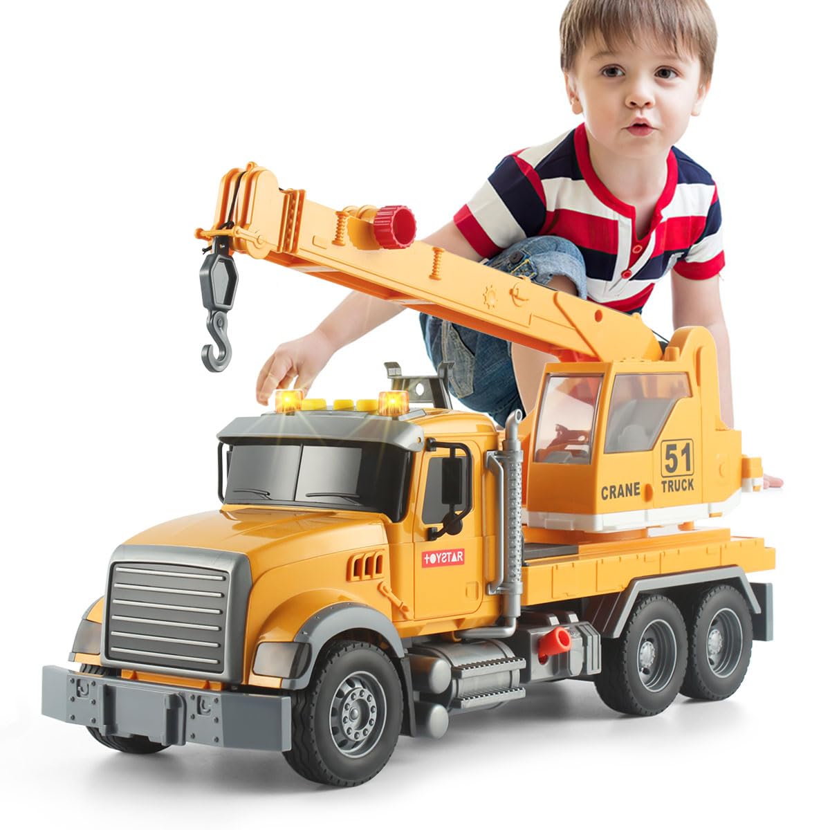 Csdcsd Tow Truck And 2-In-1 Flatbed Truck Playset With Lights & Sounds - Perfect For Boys Aged 3+, Includes Transport Trailers A