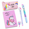 Relia Online Unicorn Stationery Gift Set For Girls & Kids | Ruled Unicorn Diary, Pencil Pouch, Cute Eraser, Unecon Pencil & Glit