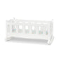 Melissa & Doug Wooden Doll Cradle - White, for Dolls & Stuffed Animals, Model 96566