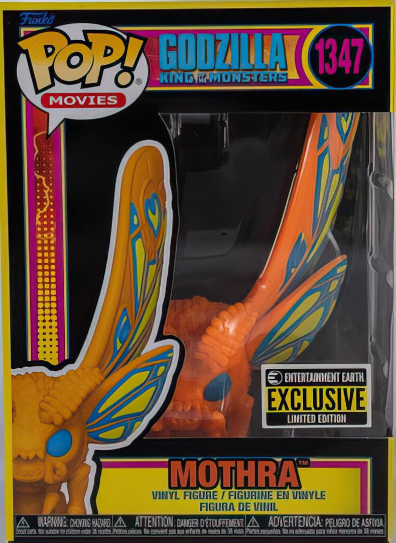 Funko! Godzilla Mothra Black Light Pop! Vinyl Figure - Entertainment Earth Exclusive