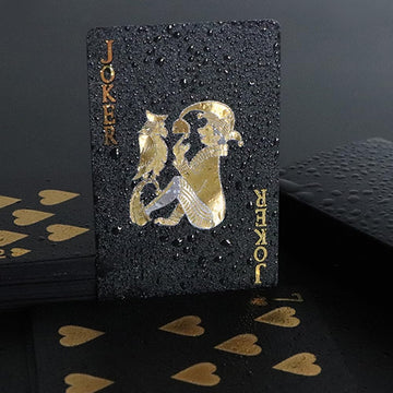 2 Decks Waterproof Playing Cards Plastic Poker Cards, Foil Poker Cards Novelty Poker Cards Waterproof Deck Of Cards Tricks Tool
