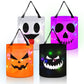 Lincia 4 Pcs LED Light Halloween Bucket Bags Light up Halloween Party Favor Bags with Pumpkin Smile Face Double Layer Light up C