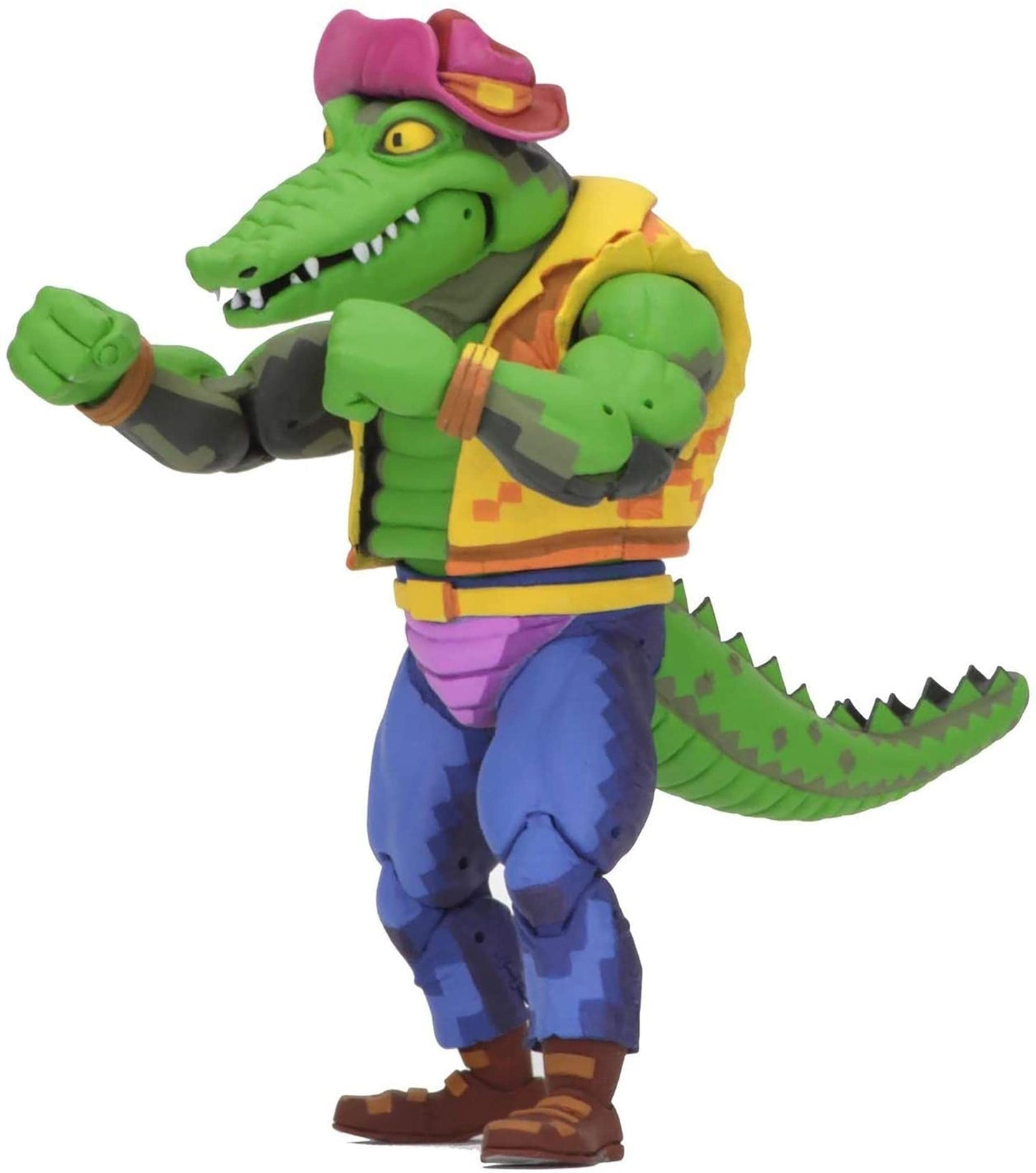 NECA Teenage Mutant Ninja Turtles Leatherhead Action Figure - 7" Scale, Plastic, As Shown, Model 54119
