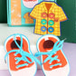 Toyartsy Threading Toy For Kids  Wooden Interactive Clothes And Shoes Simulation Toy, Fun Educational Toy For Developing Fine M