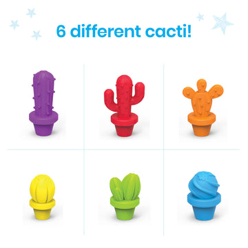 Hand2Mind Colorful Cactus Counters - Kids Math Toys, Cactus & Color Sorting Toys, Montessori Math Materials, Easter Egg Fillers
