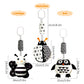 Kakiblin Baby Hanging Toy,3 Pack Black And White Baby Toys For 3 6 9 12 Months, High Contrast Hanging Baby Toys,Plush Soft Stroller Rattles Toys For Boys And Girls(21Cm, Ladybug,Bee & Owl)