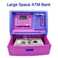 Talking Atm Savings Bank, Digital Piggy Bank, Atm Money Coins Machine For Kids Birthday Gift (Purple/Purple)